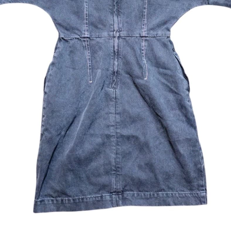 Topshop Boutique Dome Denim Dress Charcoal Black Woman Size 4(Missing the Belt) - Thumbnail 4