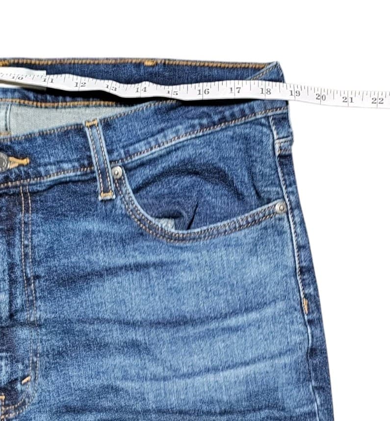 Signature By Levi Strauss Mens Athletic Fit Blue Jeans Size 32x32 - Thumbnail 5