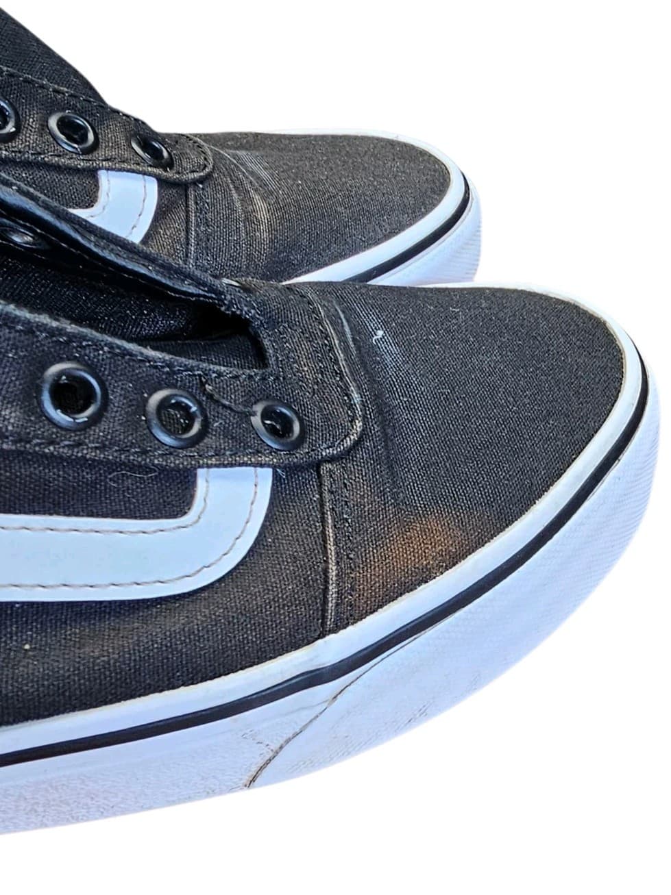 Vans Old School Black/White Skateboarding Shoes Women's Size 8.5 - Thumbnail 8