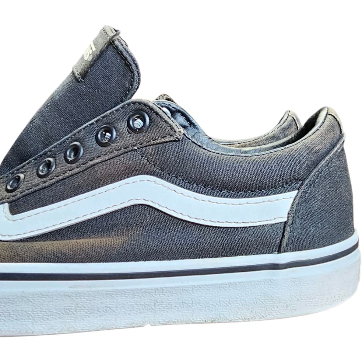 Vans Old School Black/White Skateboarding Shoes Women's Size 8.5 - Thumbnail 3