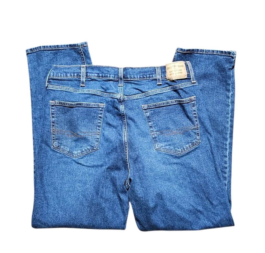 Signature By Levi Strauss Mens Athletic Fit Blue Jeans Size 32x32