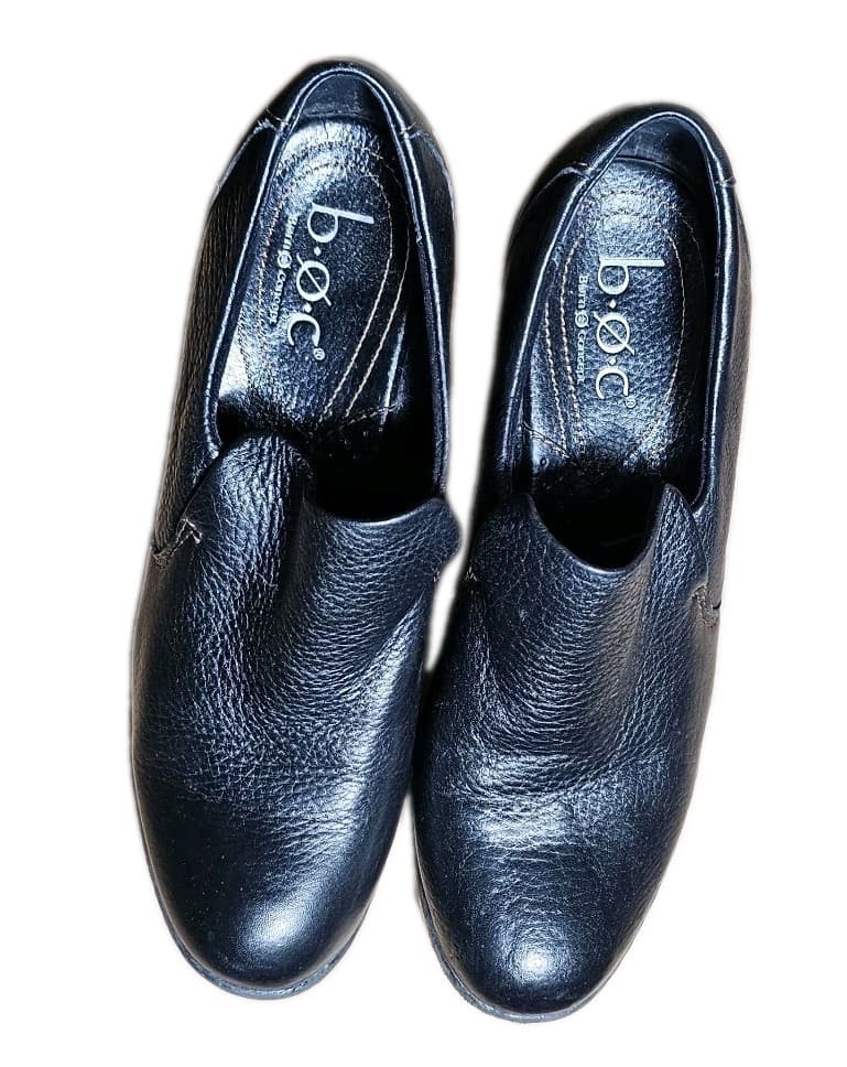 BOC Born BC3447 Womens Black Leather Slip on Booties Shoes U.S. Size 8.5 - Thumbnail 13