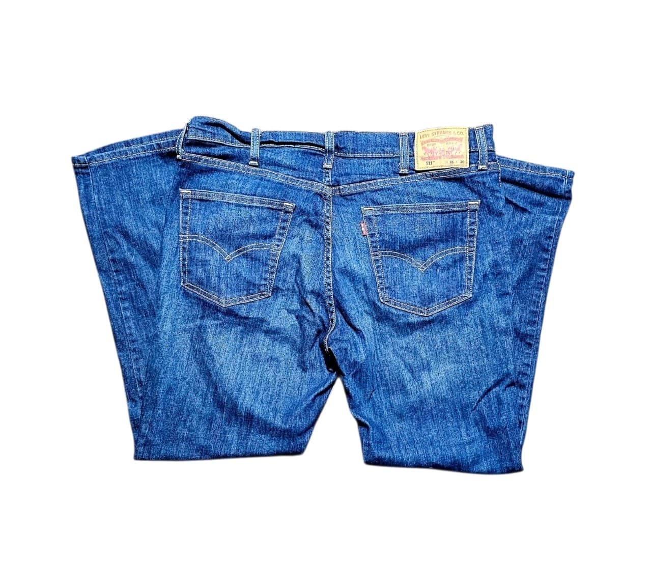 Levis 511 Original Fit Mens Jeans W38 L30 Cotton Denim Blue
