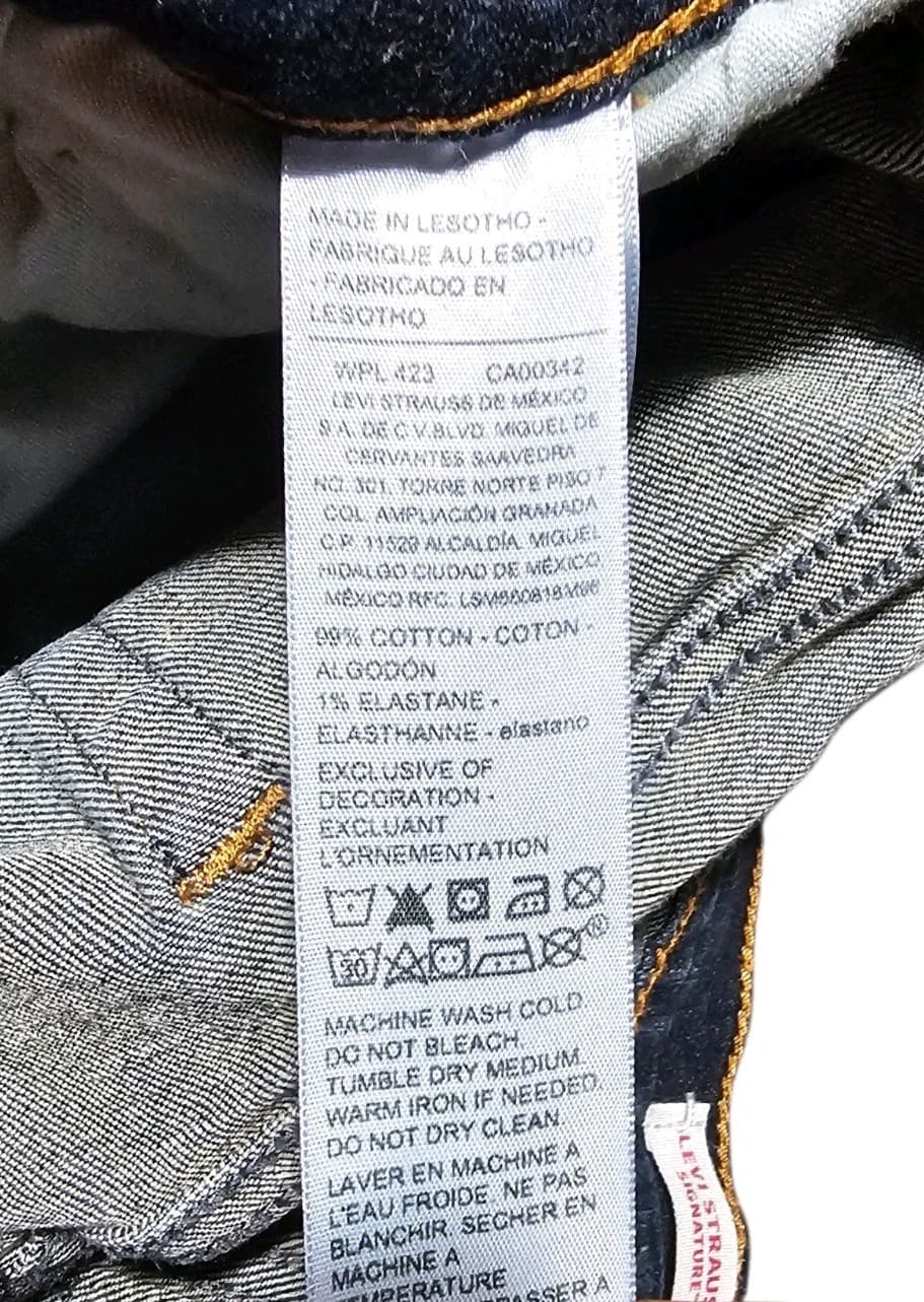 Signature By Levi Strauss Mens Athletic Fit Blue Jeans Size 32x32 - Thumbnail 8