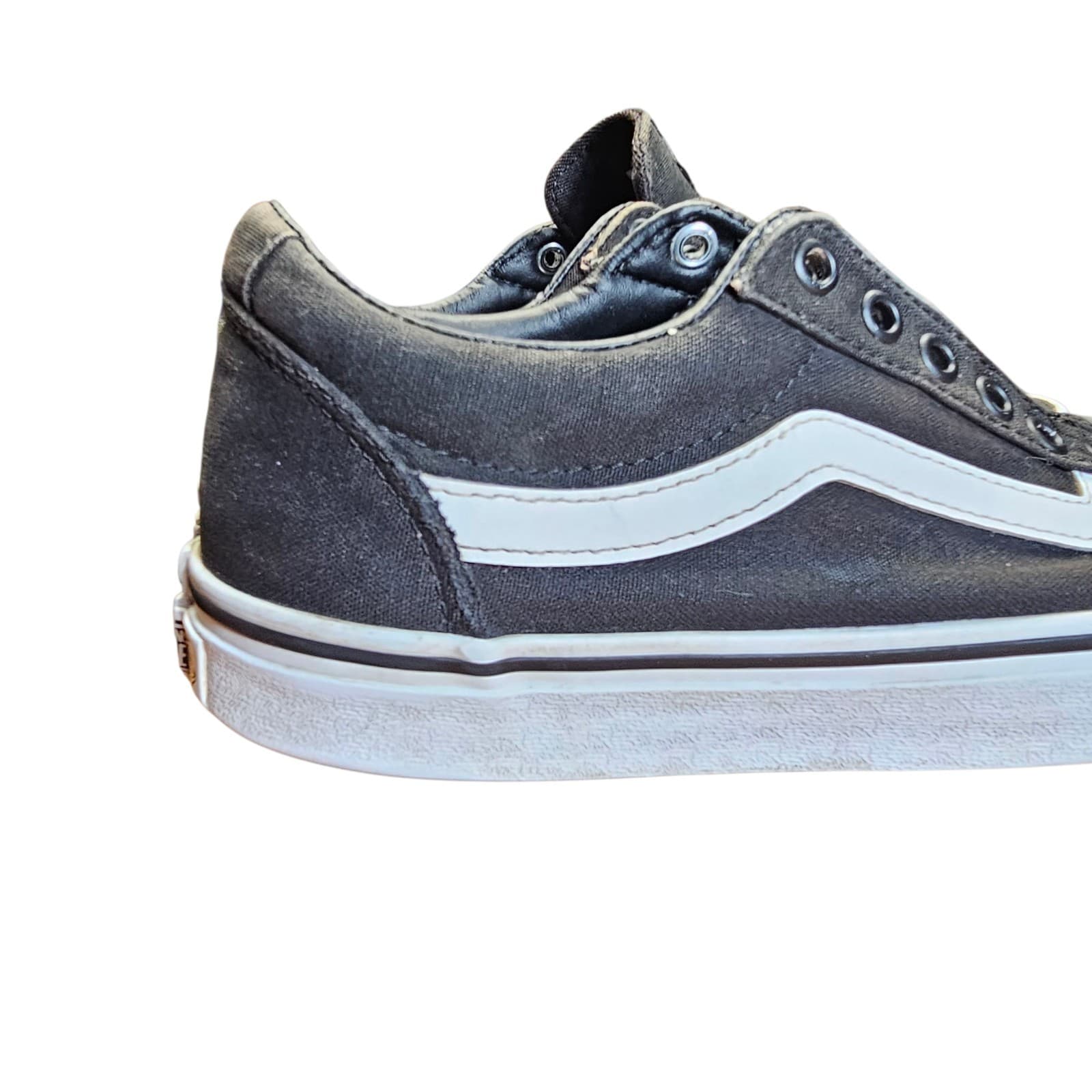 Vans Old School Black/White Skateboarding Shoes Women's Size 8.5 - Thumbnail 9