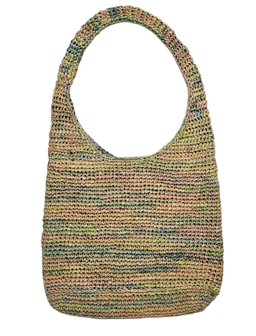 Flora Bella Beach Sarasota Crochet Raffia Hobo Tote Handbag Xl - Thumbnail 2