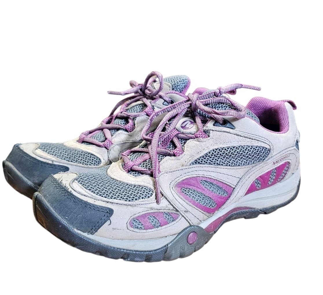 Merrell Women's Purple Castle Rock Lace Up Hiking Shoe Size 8