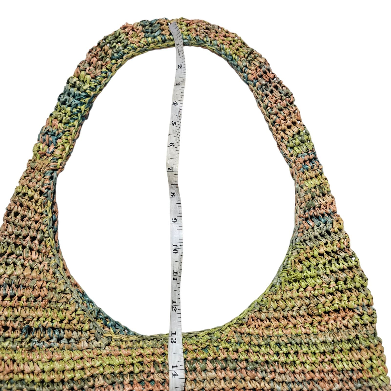 Flora Bella Beach Sarasota Crochet Raffia Hobo Tote Handbag Xl - Thumbnail 7
