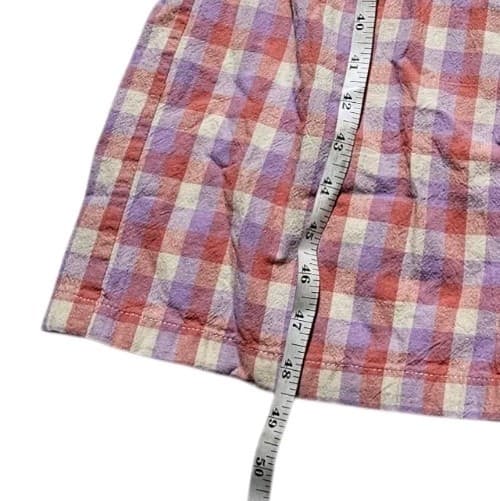 Frnch Paris Dreheli Plaid Jump Suit Wide Leg Ruffle Pink Purple Size S - Thumbnail 9