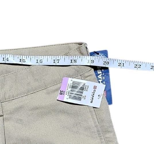 Chaps Shorts Mens Size 42 Beige Tan 100% Cotton Golf Golfing NEW - Thumbnail 6