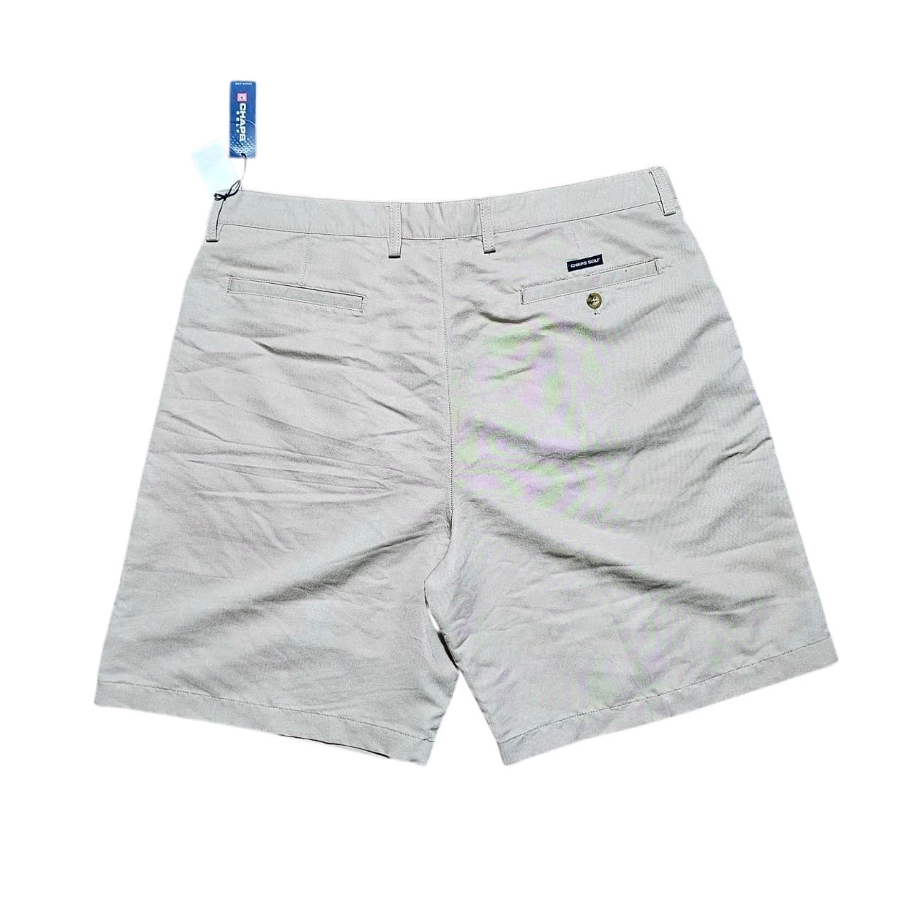 Chaps Shorts Mens Size 42 Beige Tan 100% Cotton Golf Golfing NEW - Thumbnail 3