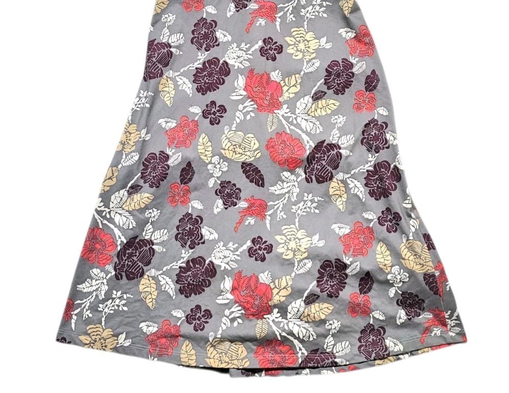 Patagonia Women's Gray Floral Dress Sz M Pink White Floral Criss Cross Strap - Thumbnail 4