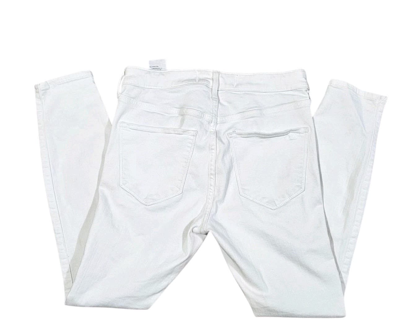 Hollister White High-rise Skinny Jeans Distressed W28 L26 7r - Thumbnail 2