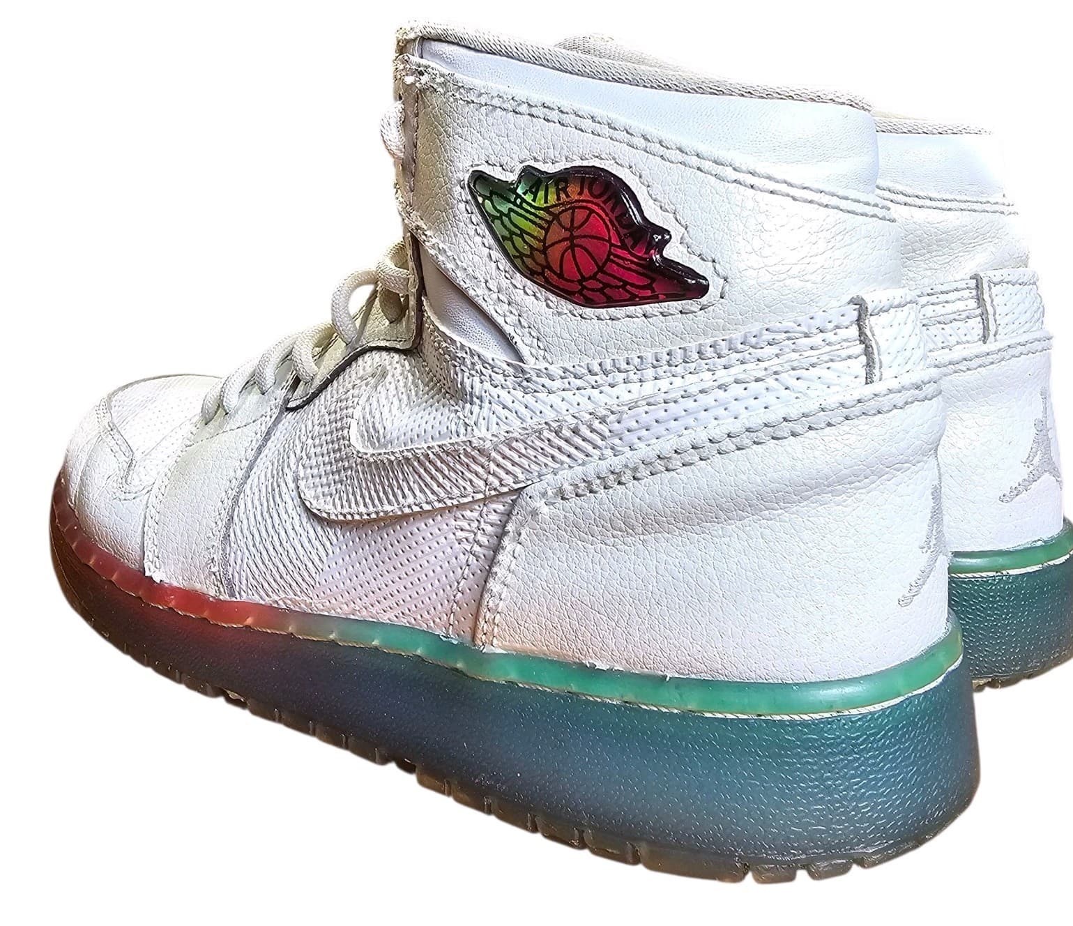 Nike Air Jordan 1 High Premium Gradient Sole Youth High-top Sneakers 5Y - Thumbnail 2
