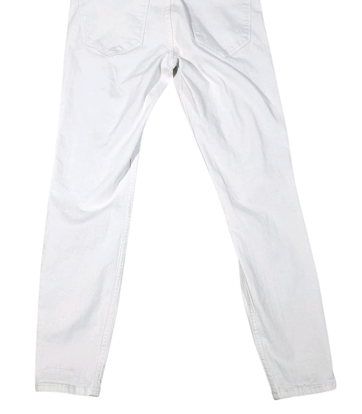 Hollister White High-rise Skinny Jeans Distressed W28 L26 7r - Thumbnail 8