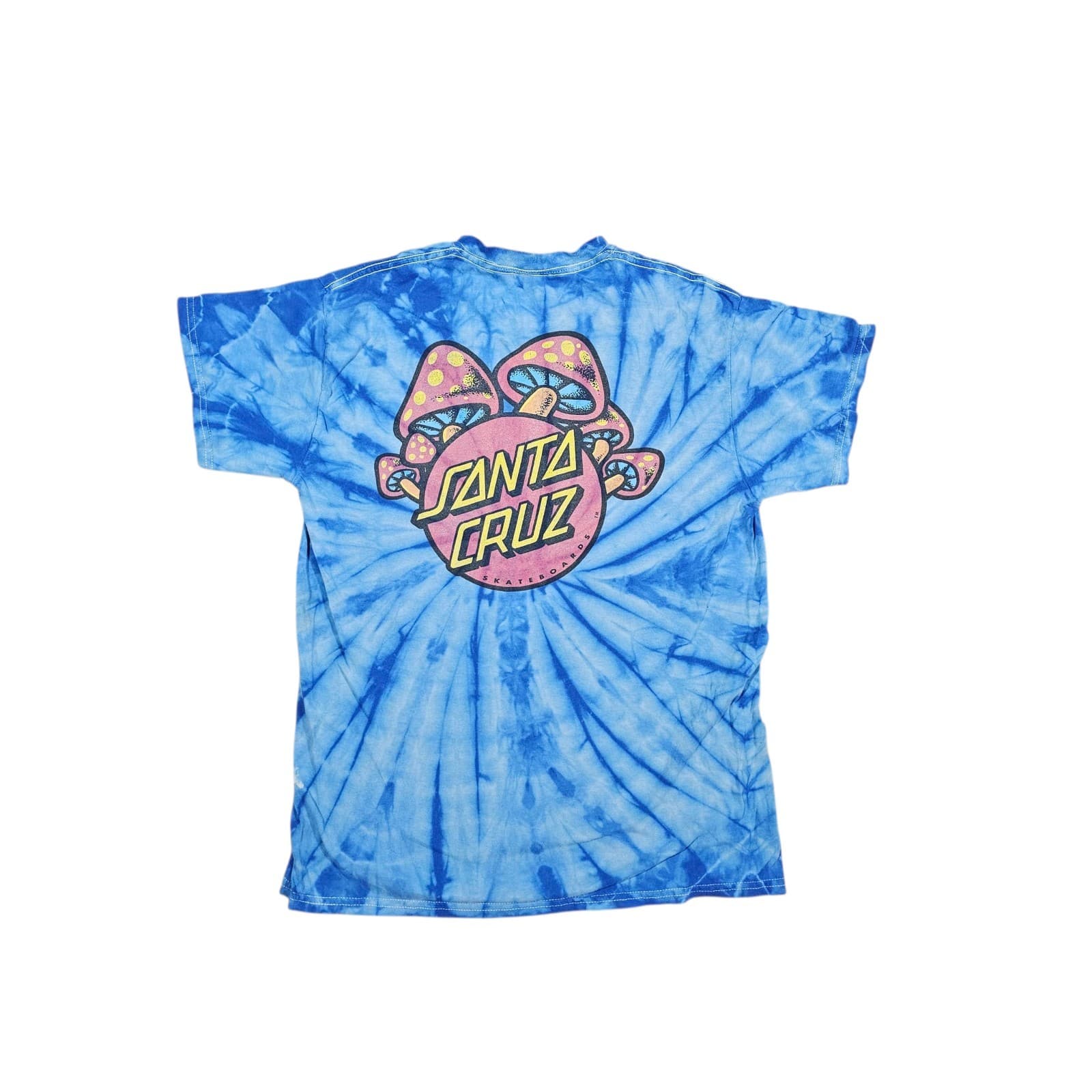 Santa Cruz Skateboards Tie Dye T Shirt Rare Psychedelic Mushrooms Size Small