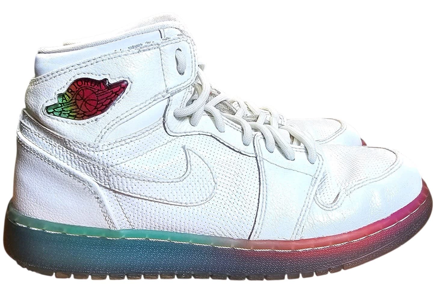 Nike Air Jordan 1 High Premium Gradient Sole Youth High-top Sneakers 5Y - Thumbnail 6