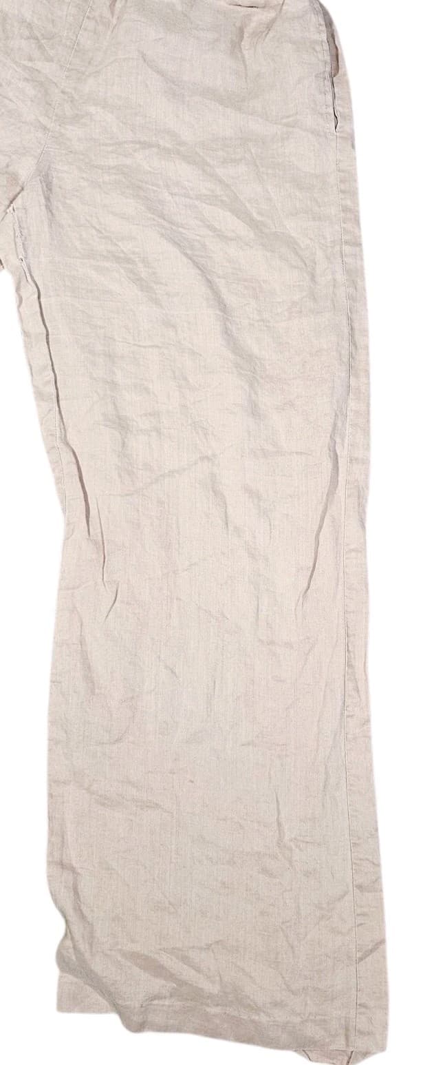 Sunny Leigh 100% Linen Pants Light Brown Size Xl - Thumbnail 4