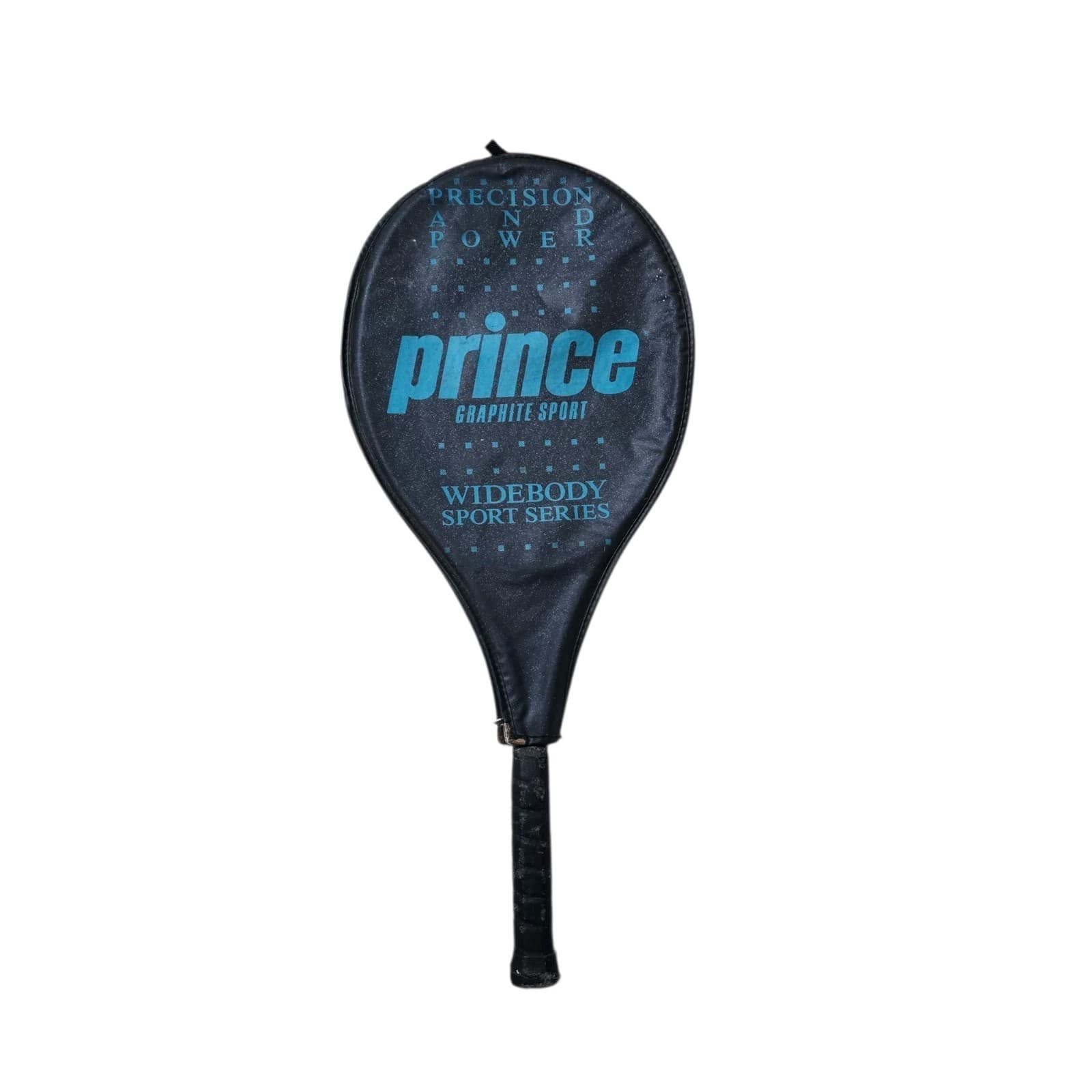 Prince Vintage Tennis Racquet 4-1/2 w Leather Sheath And Head Cover