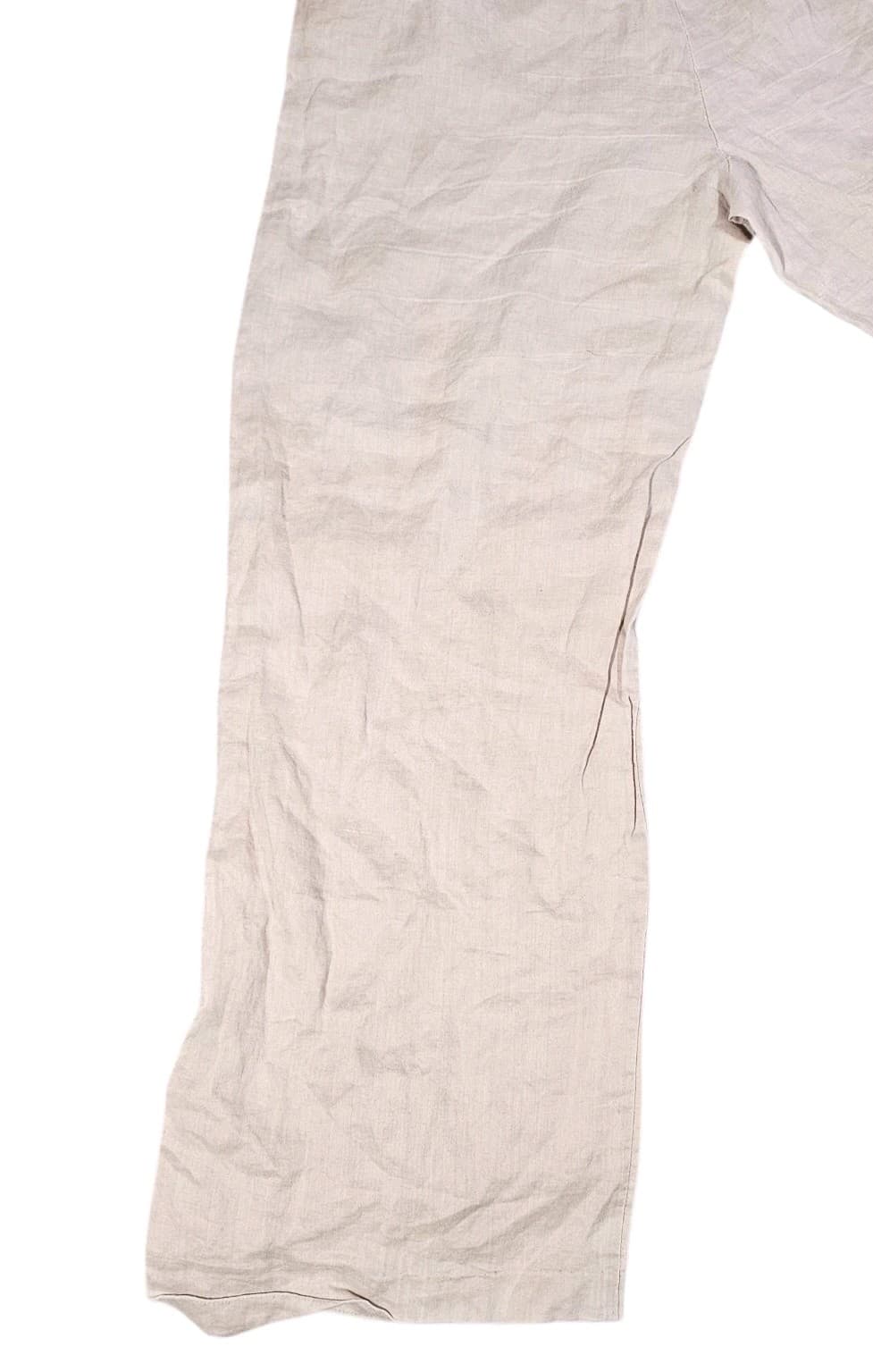 Sunny Leigh 100% Linen Pants Light Brown Size Xl - Thumbnail 7
