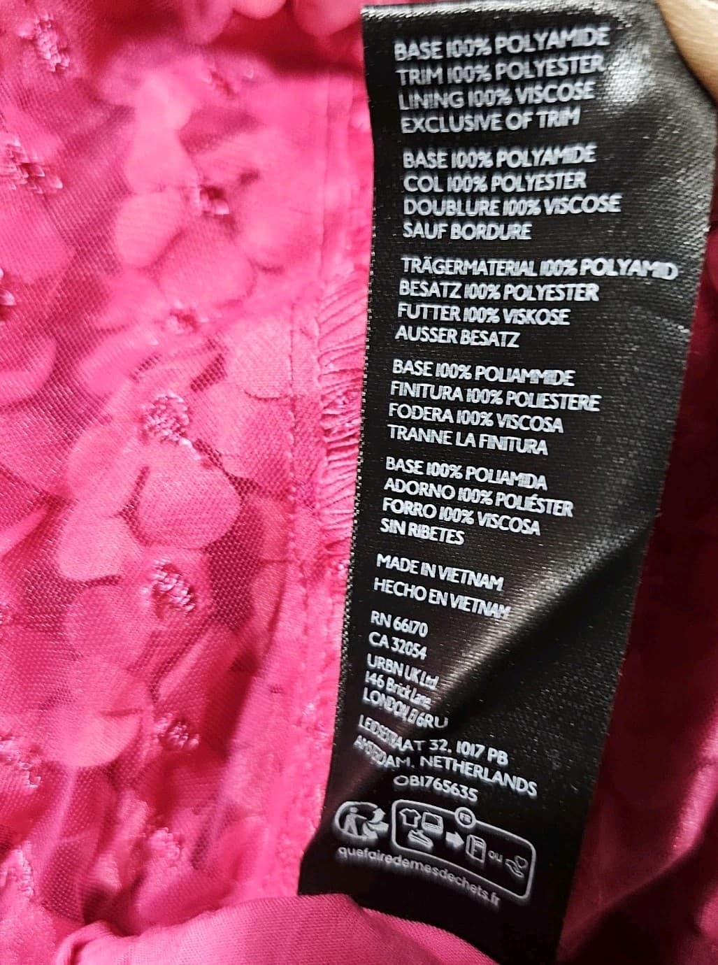 Anthropologie Somerset Mini Dress Floral Applique Pink Vneck Smocked Woman Large - Thumbnail 11