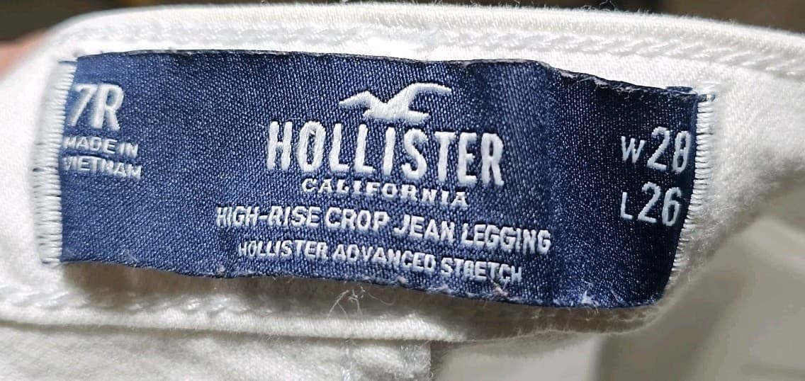 Hollister White High-rise Skinny Jeans Distressed W28 L26 7r - Thumbnail 12