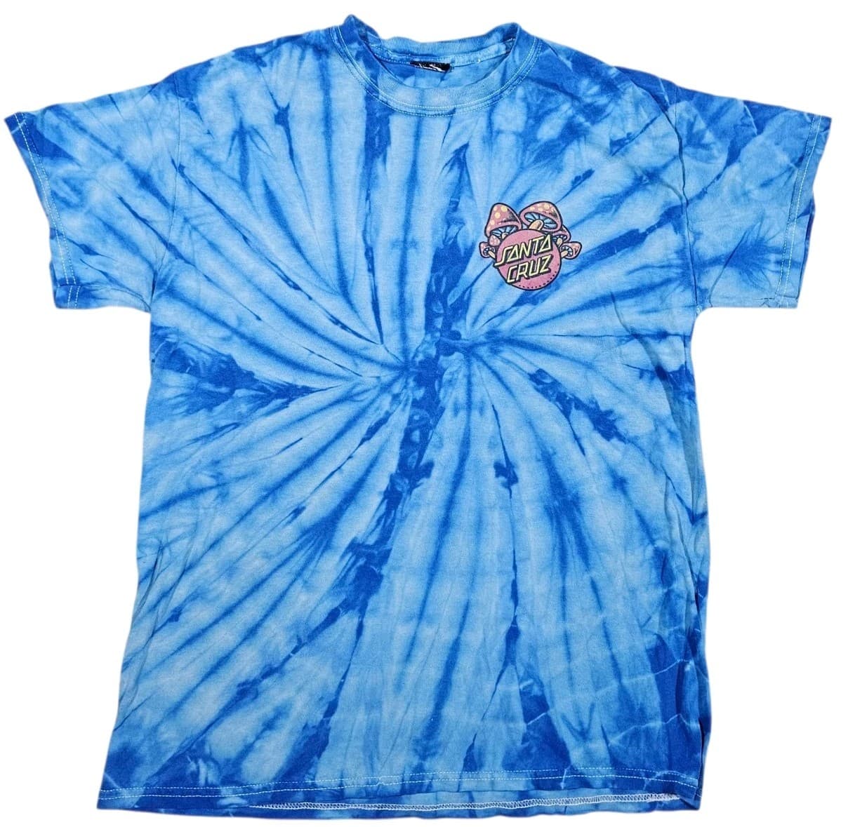 Santa Cruz Skateboards Tie Dye T Shirt Rare Psychedelic Mushrooms Size Small - Thumbnail 5