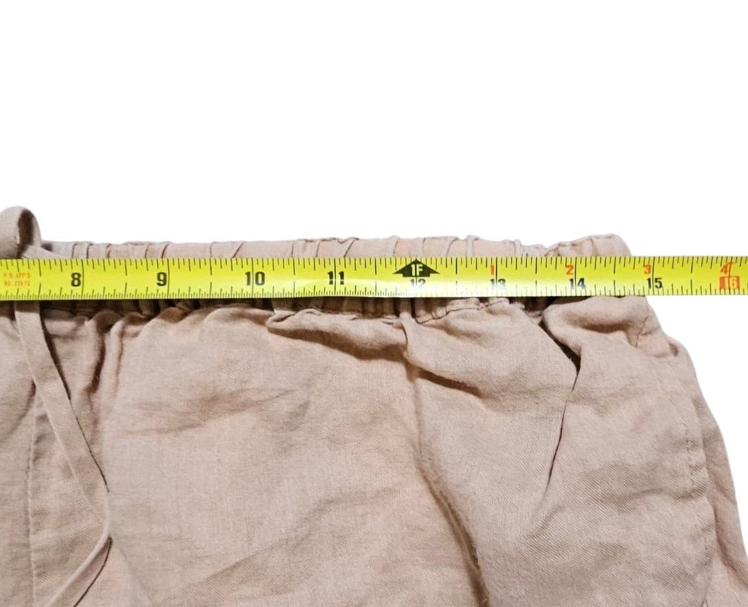 Sunny Leigh 100% Linen Pants Light Brown Size Xl - Thumbnail 12