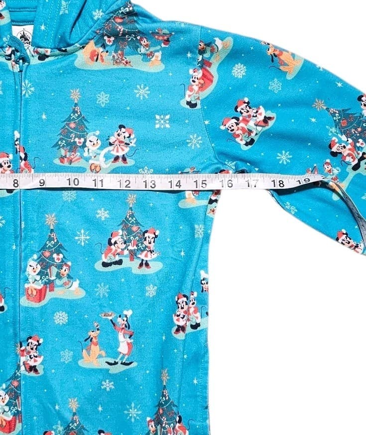 Disney Mickey Mouse and Friends Holiday Hooded Coverall One-Piece Sz 7/8 - Thumbnail 11