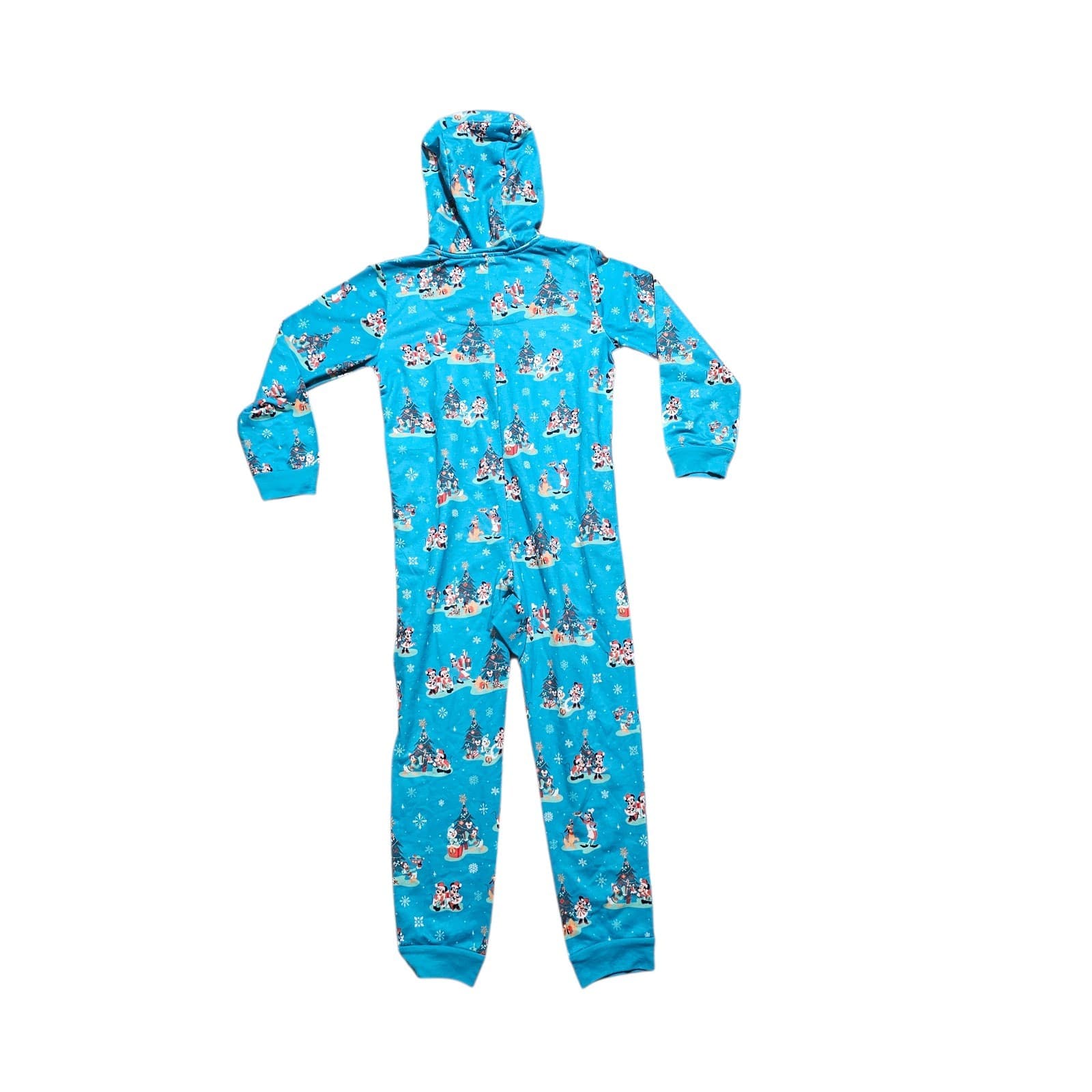 Disney Mickey Mouse and Friends Holiday Hooded Coverall One-Piece Sz 7/8 - Thumbnail 6