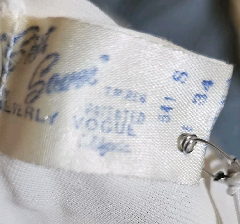 Vintage Beverly Vogue Of California Skirt Saver Slip SZ 34 White Lace Side Zip - Thumbnail 14