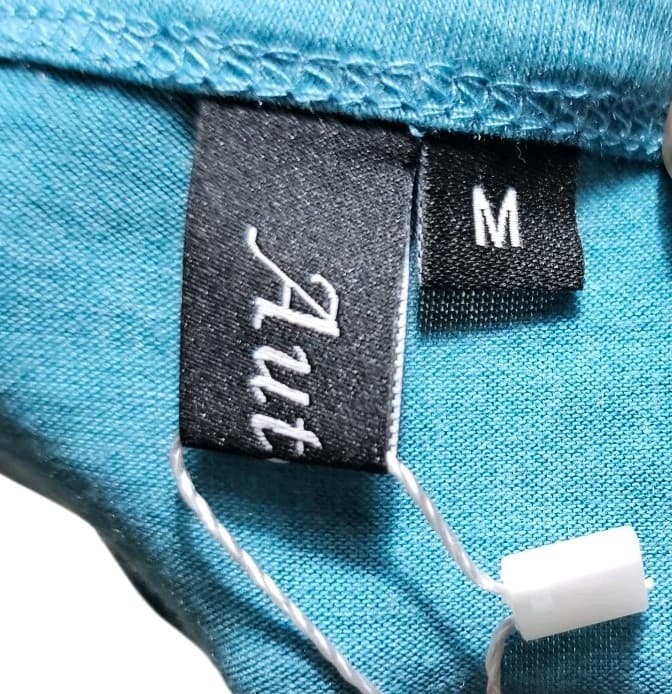​NWT Automet Women's Medium Teal Green Heather Soft Stretch Crewneck Shirt Top - Thumbnail 8