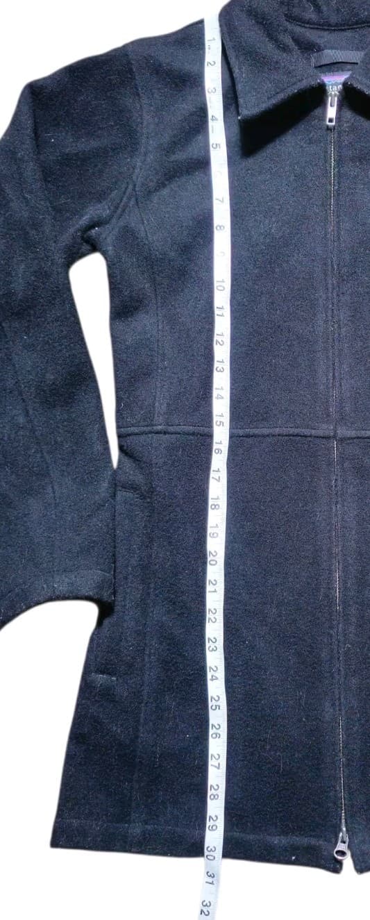 Patagonia Worn Wear Women's Black Metro Wool Jacket Size 4 - Thumbnail 9