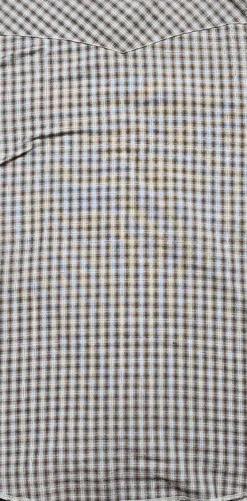 Vintage Wrangler Western Long Sleeve Button Down Pearl Snap Shirt Plaid Size Lt - Thumbnail 11