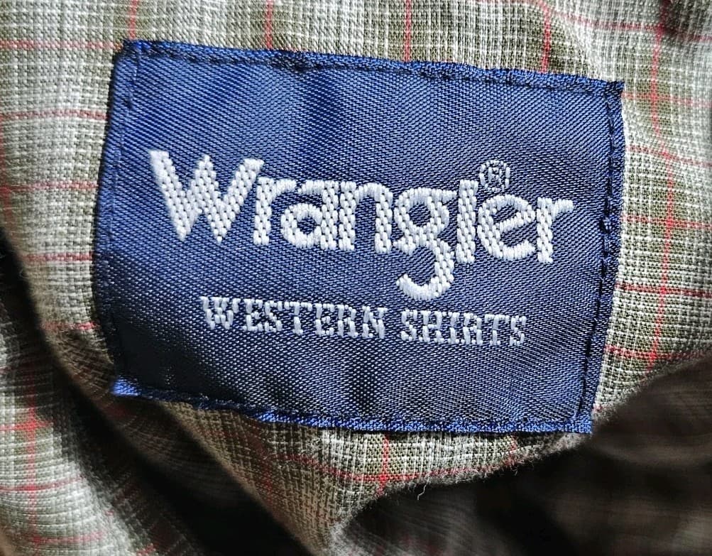 Vintage Wrangler Western Long Sleeve Button Down Pearl Snap Shirt Plaid Size Lt - Thumbnail 12