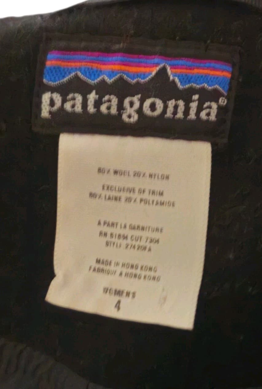 Patagonia Worn Wear Women's Black Metro Wool Jacket Size 4 - Thumbnail 13