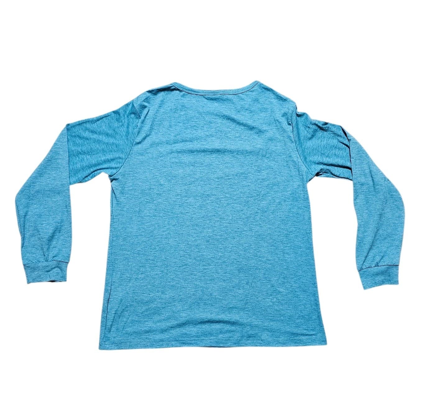 ​NWT Automet Women's Medium Teal Green Heather Soft Stretch Crewneck Shirt Top - Thumbnail 4