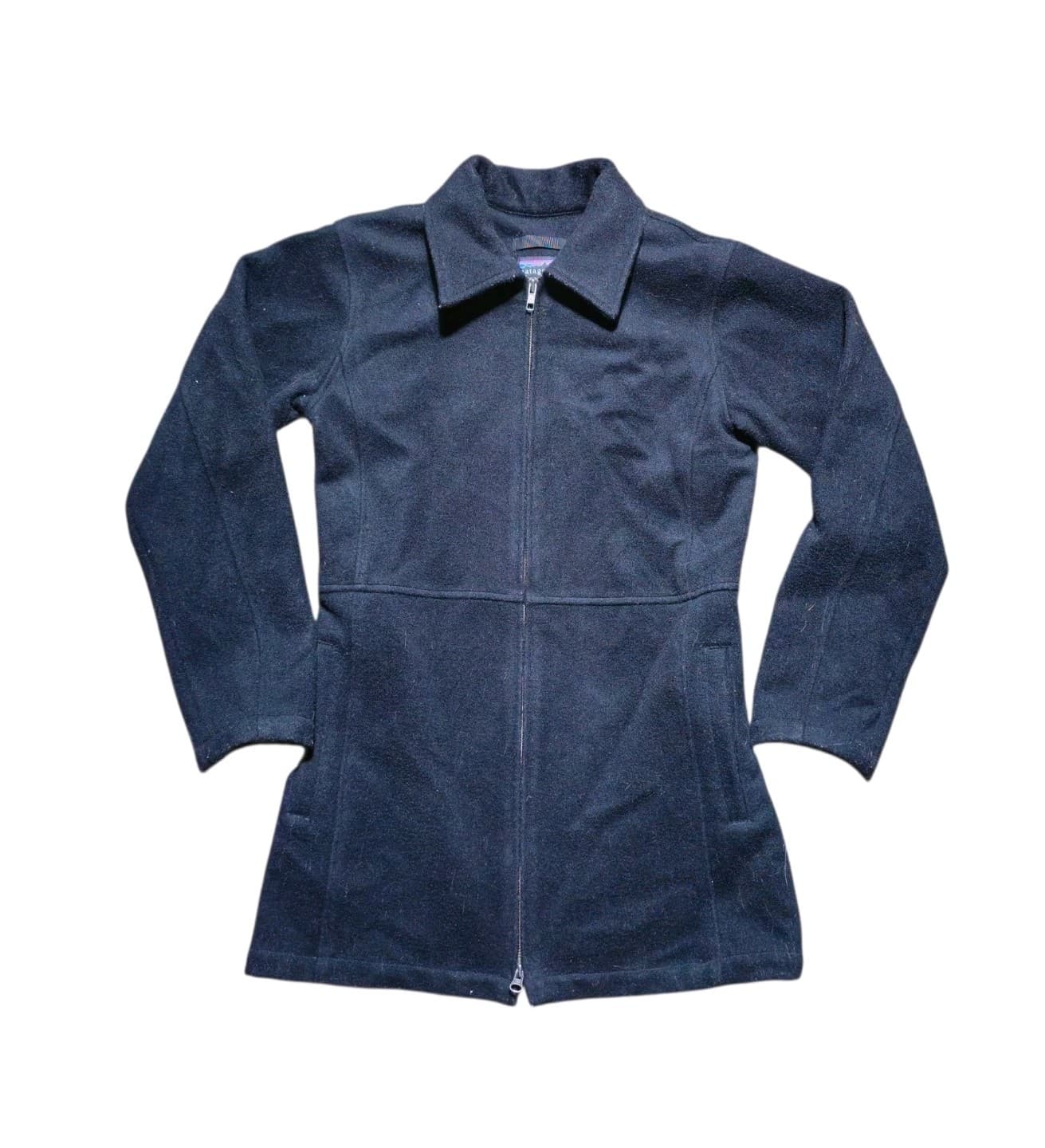 Patagonia Worn Wear Women's Black Metro Wool Jacket Size 4