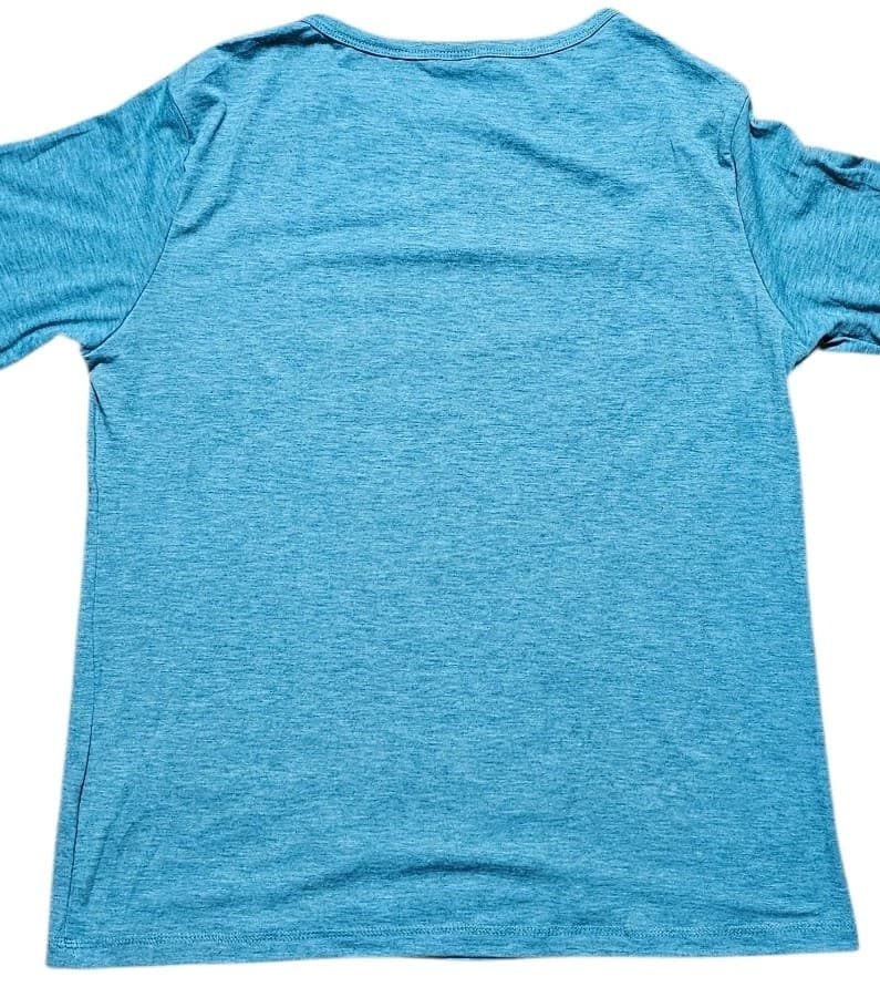 ​NWT Automet Women's Medium Teal Green Heather Soft Stretch Crewneck Shirt Top - Thumbnail 5