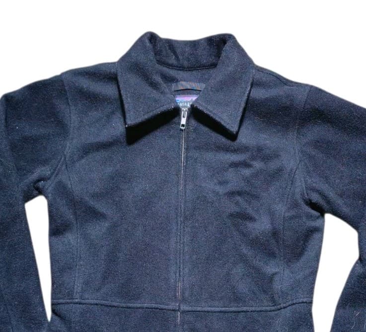 Patagonia Worn Wear Women's Black Metro Wool Jacket Size 4 - Thumbnail 3
