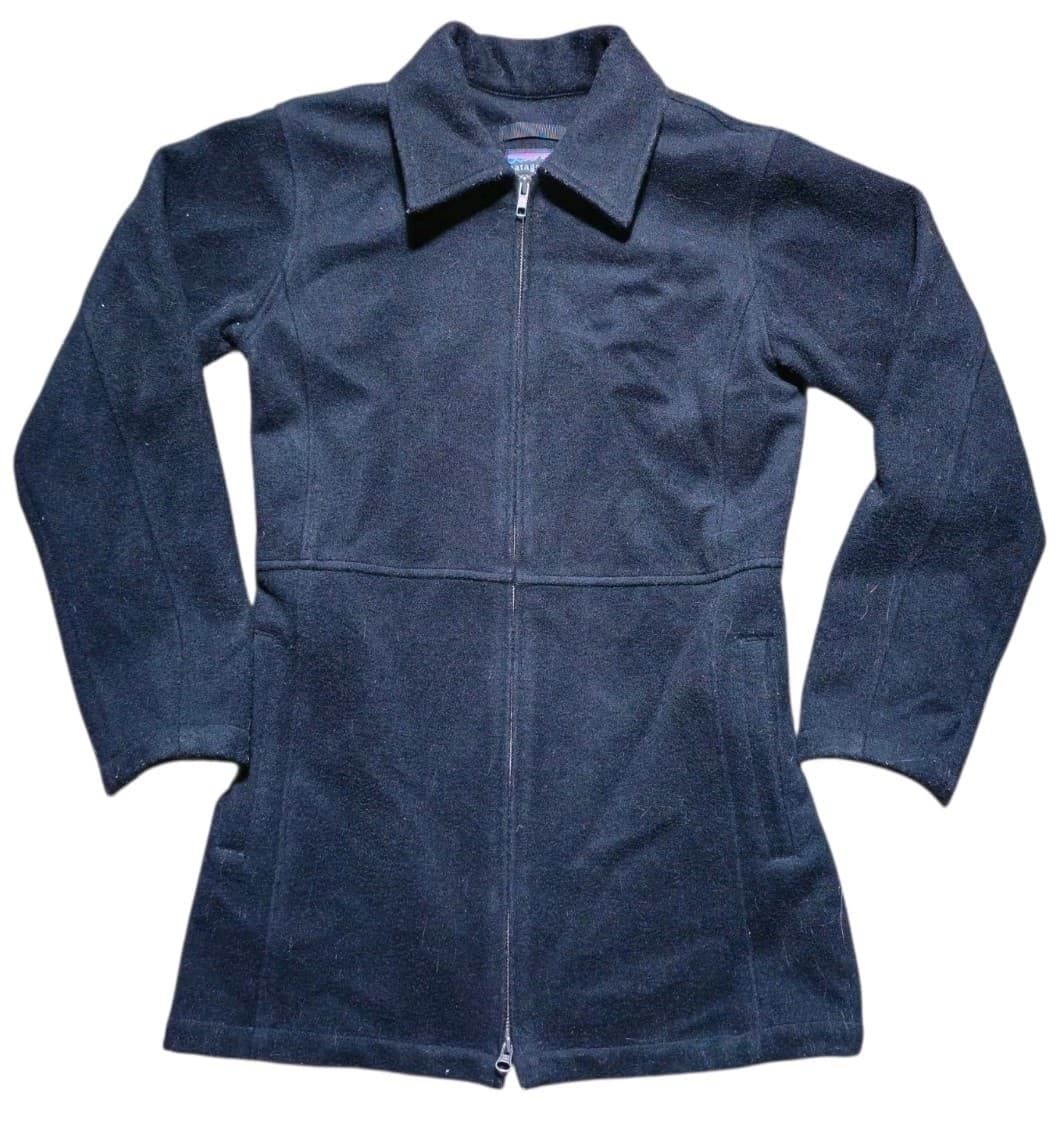 Patagonia Worn Wear Women's Black Metro Wool Jacket Size 4 - Thumbnail 2