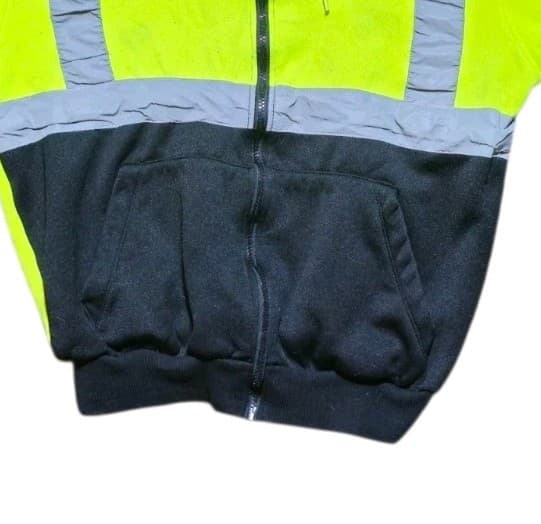 Work Ready ANSI class 3 safety Hoodie Zip Up Hi-vision - Thumbnail 4
