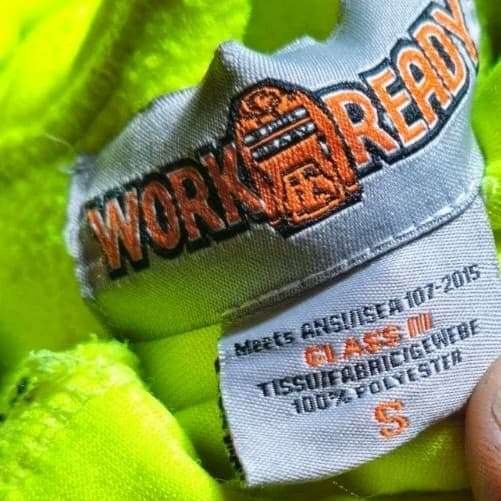 Work Ready ANSI class 3 safety Hoodie Zip Up Hi-vision - Thumbnail 10