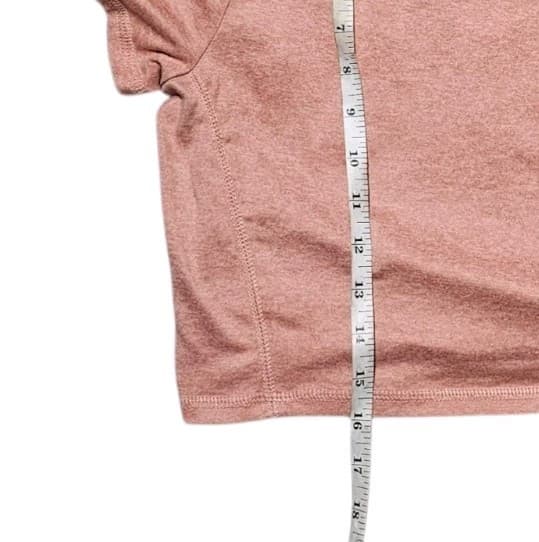 Double Zero Pink Shirt Sleeve Crop Top Womans Size Medium - Thumbnail 4