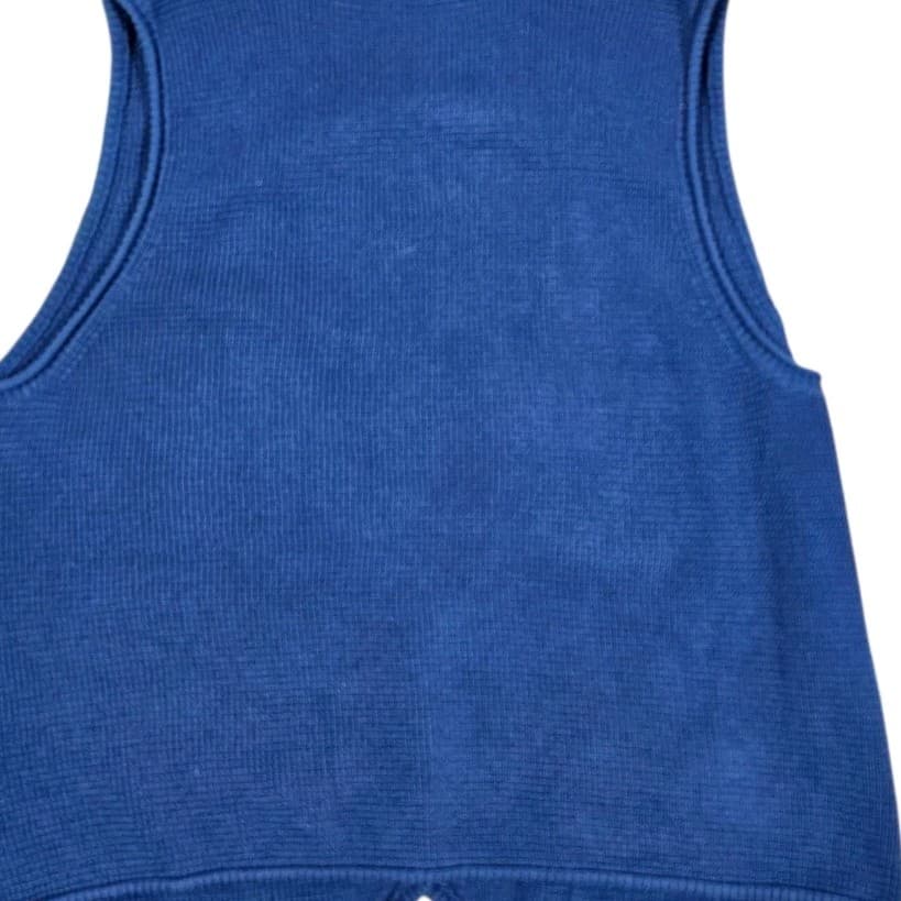 J Jill Women's Crochet Sweater Vest Tunic Size Xl Blue 100% Cotton - Thumbnail 5