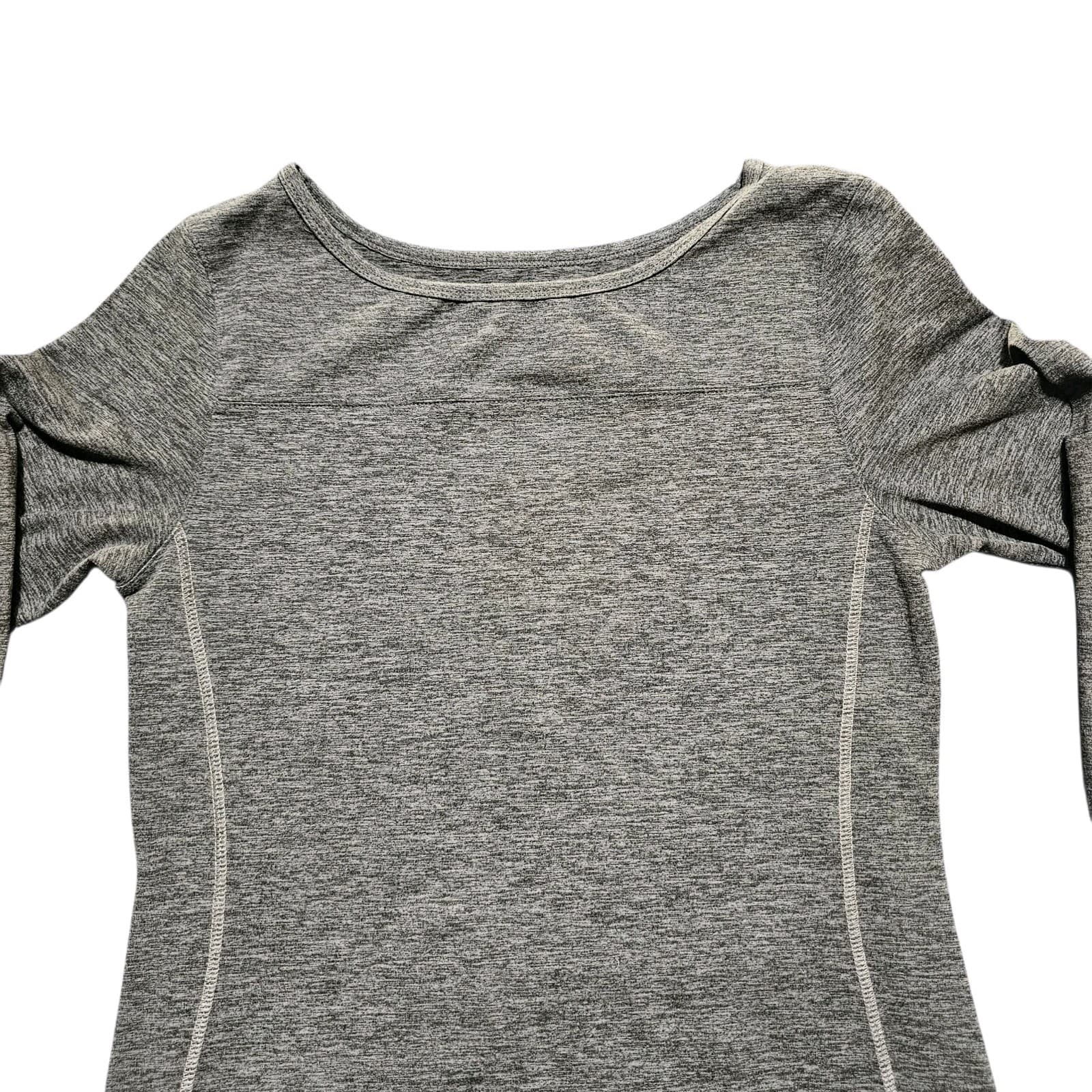 Carve Designs Womans Medium Talora Athletic Long Sleeve Dress Gray - Thumbnail 2