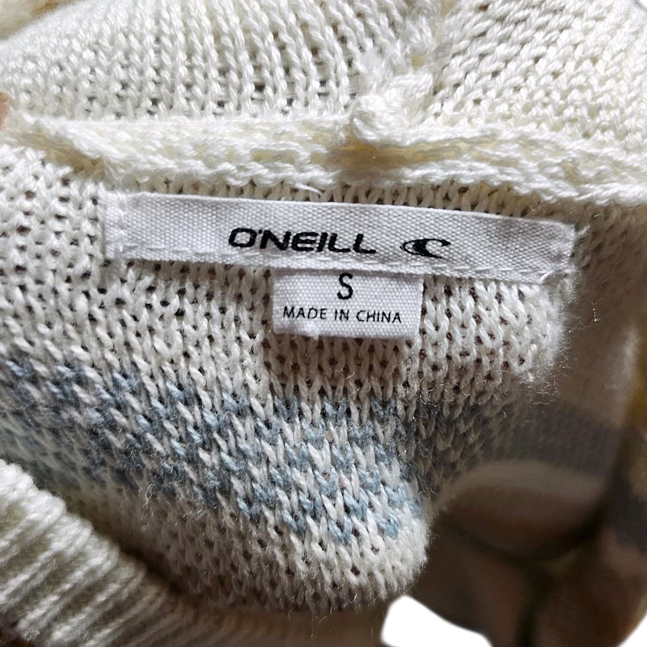 O'neil Sweater Womens Sm Striped Hoodie Cropped Long Sleeve Pullover - Thumbnail 10
