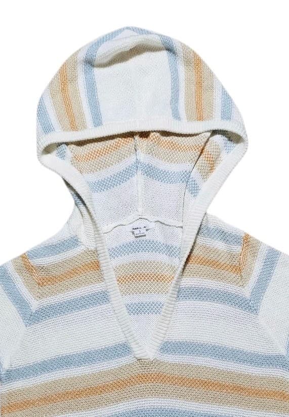 O'neil Sweater Womens Sm Striped Hoodie Cropped Long Sleeve Pullover - Thumbnail 3