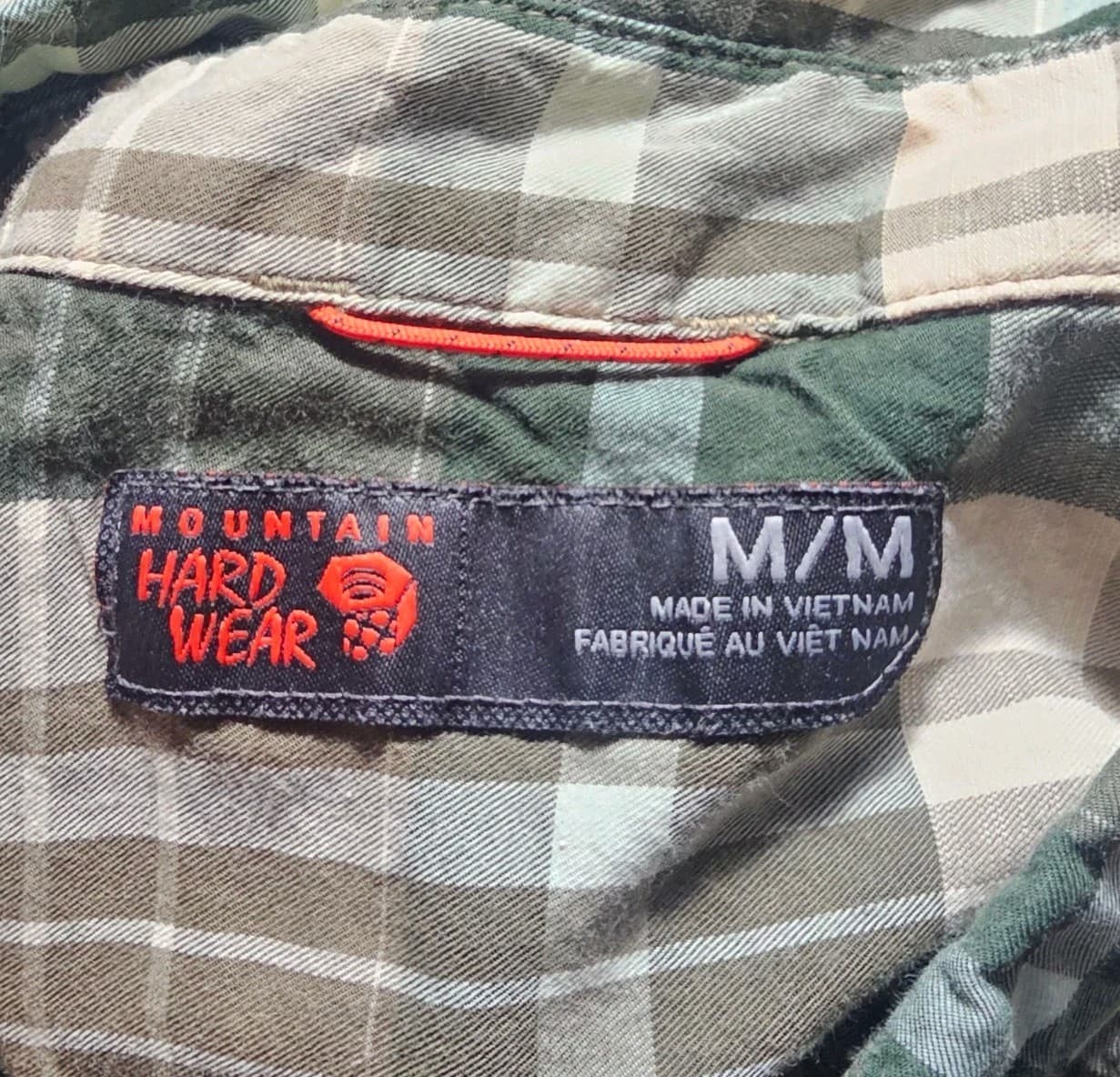 Mountain Hardwear Men's Long Sleeve Button Down Cotton Shirt Green Paid Size Med - Thumbnail 12