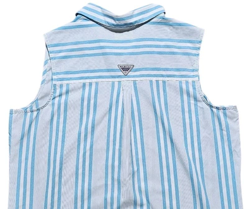 Columbia PFG Women's Blue And White Button Up Shirt And Columbia Fishing Hat - Thumbnail 9